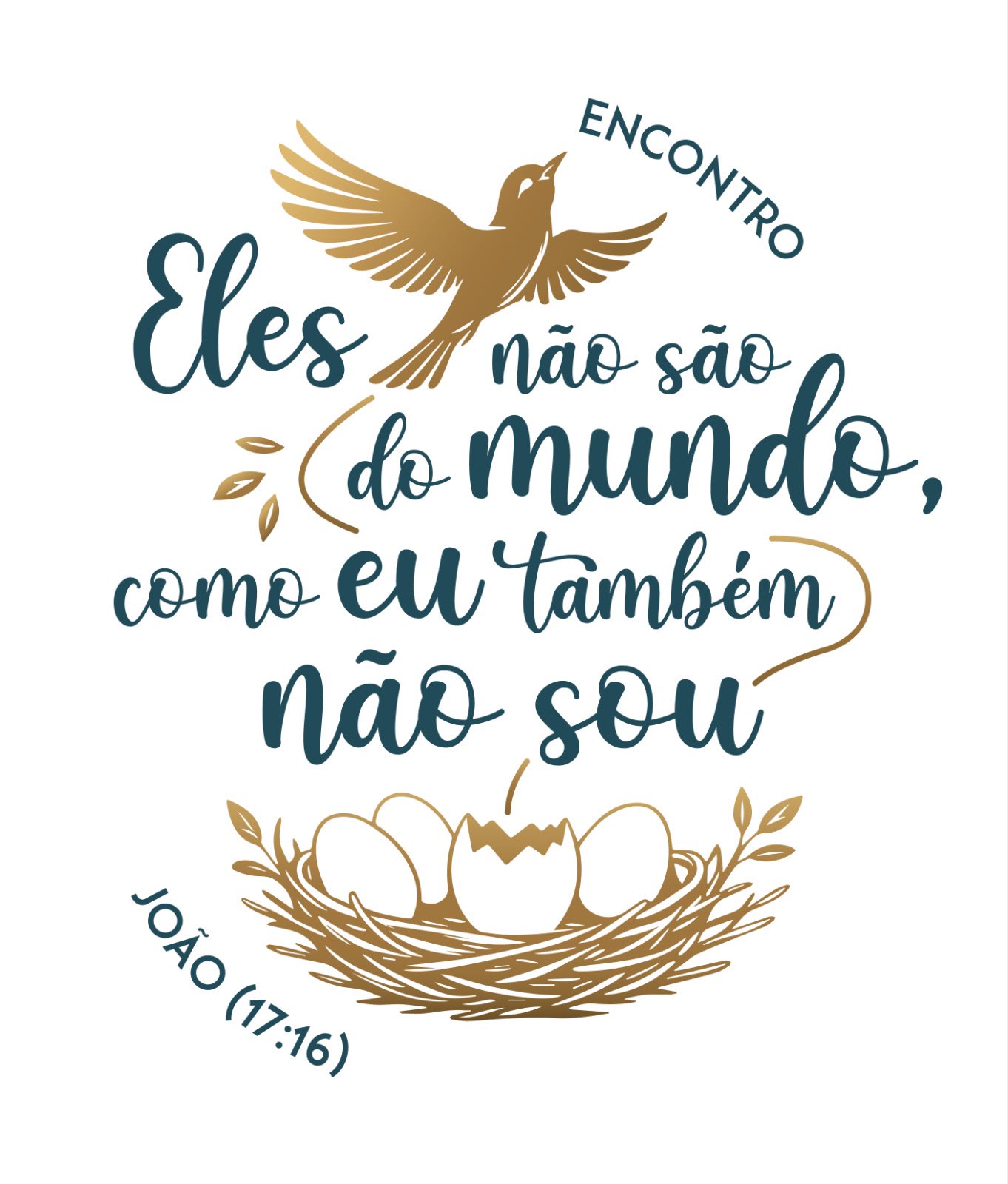 Arte da COMEBH 2027 (Staging): Eles não são do mundo, como eu também não sou