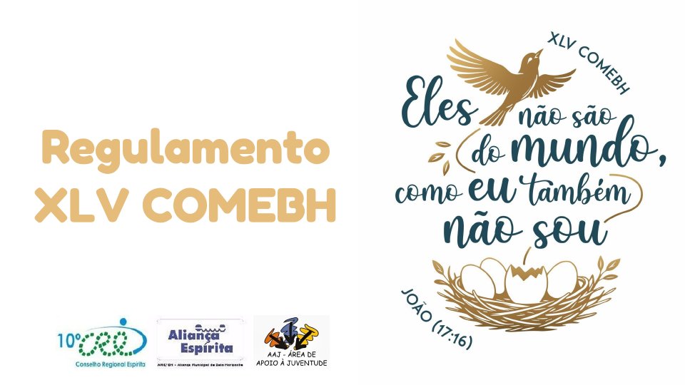 Regulamento da COMEBH 2027 (Staging), página 1 de 40